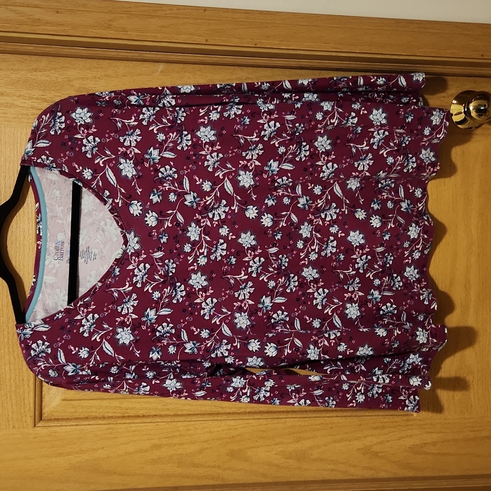 2x long sleeve t-shirt blouse EUC